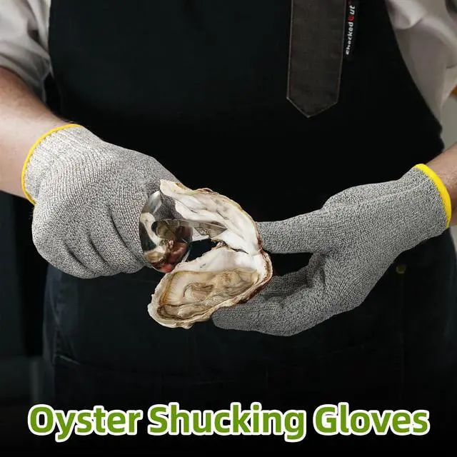 Alt view image 6 of 7 - 2 Pairs High Level ANSI A7 Cut Resistant Gloves, Food Grade Cutting Gloves for Chef, Mandoline Glove for Kitchen Meat Cutting, Wood Caving, Ambidextrous, Breathable & Heat Resistant, PR1508, M