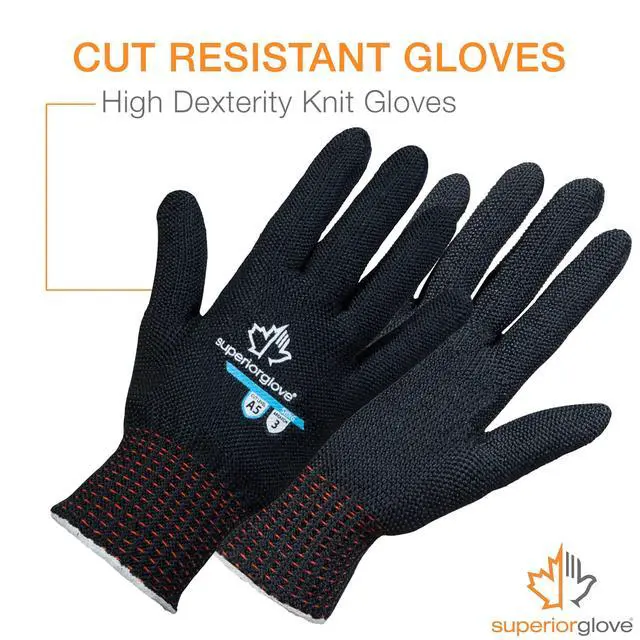 Alt view image 2 of 6 - Contender Cut Resistant Gloves - Heavyweight Heat Resistant Gloves SBKG (1 Pair Work Gloves) Size Large