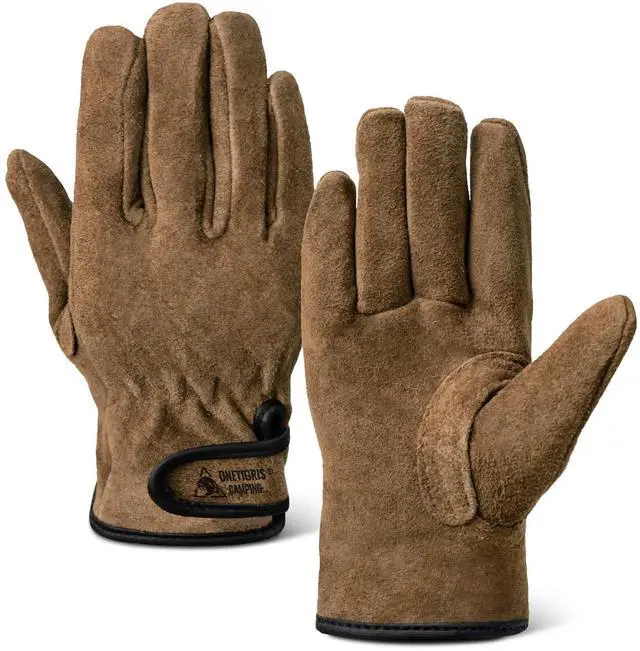 Main image of Welding Gloves,Fireproof Leather Work Gloves for Men/Women - Forge, BBQ, Camping, Wood Stove,Heat-Resistant Cowhide, Comfort Lined