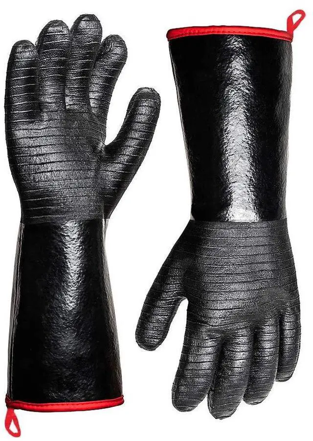 Main image of 932°F Extreme Heat Resistant Gloves for Grill BBQ,Waterproof Long Sleeve Pit Grill Gloves for Fryer, Baking, Oven,Smoker,Fireproof, Oil Resistant Neoprene Coating14-Inch