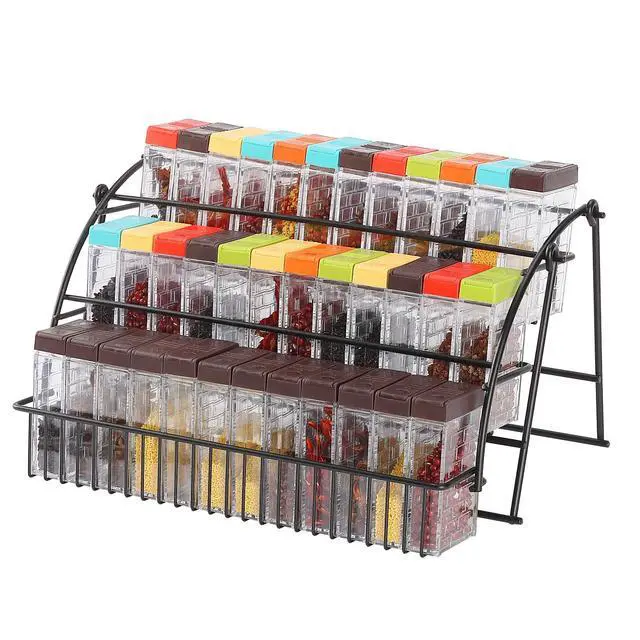 Alt view image 7 of 7 - Spice Containers, Travel Seasoning Jars for Camping, 6 Pack Color