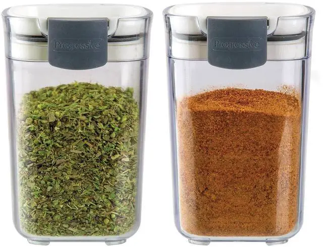 Main image of Seasoning & Spice Storage Containers Airtight, Clear, 2-Pack