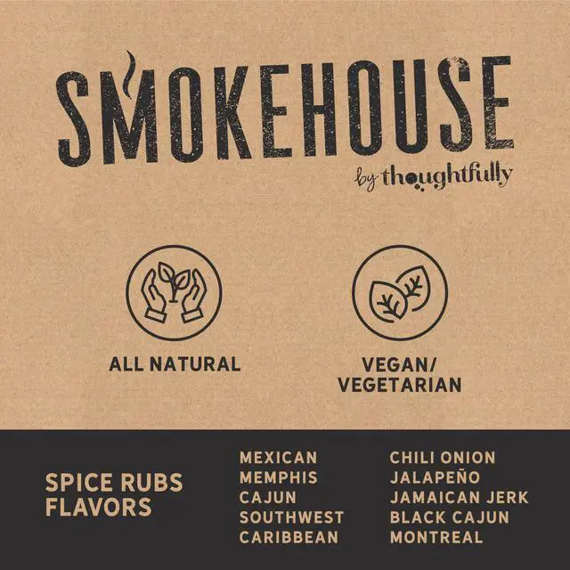 Alt view image 6 of 7 - by Thoughtfully, Gourmet Grilling Spice Set in Mini Glass Bottles, Vegan and Vegetarian, Grill Seasoning Flavors Include Caribbean, Jamaican Jerk, Jalapeno, Montreal and More, Pack of 10