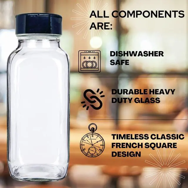 Alt view image 7 of 7 - Glass Spice Jars with Shaker Lids - Spice Jars 16 oz for Food Storage, Spice Containers for Kitchen Organization and Storage, Bottles for Spices (Black - 16 Ounce 3 pack)