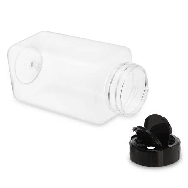 Alt view image 4 of 6 - 16 Pack 17 Fluid Oz Clear Plastic Spice Jars Spice Containers Spice Bottles Seasoning Organizer with Black Lids