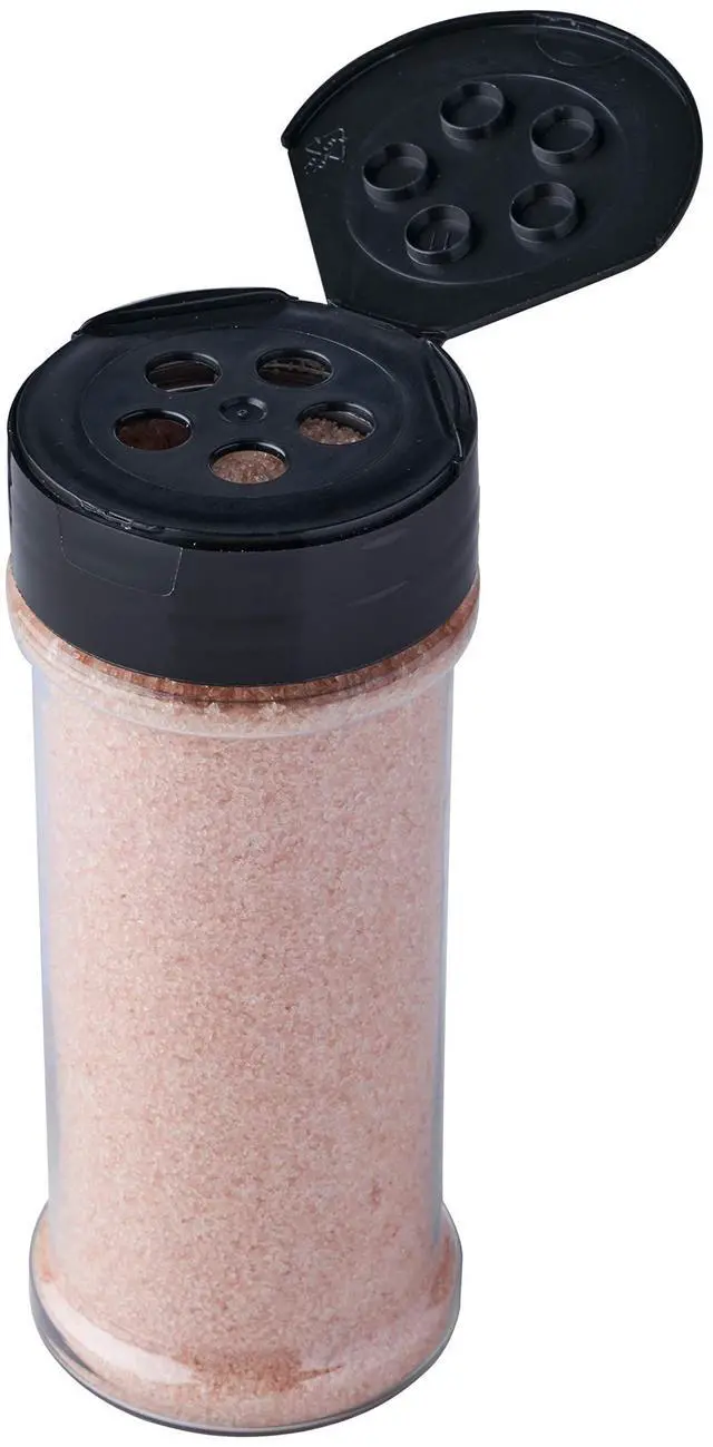 Alt view image 7 of 7 - 12 Pack of 6 Oz. Empty Clear Plastic Spice Bottles with Black Top Lids For Storing and Dispensing Salt, Sweeteners and Spices - Food-Grade Spice Jars for Kitchen and Home Spice Organization