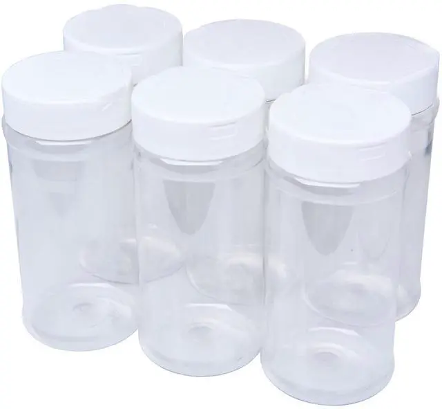Main image of Spice Jars with Shaker Lids - 17oz Empty Seasoning Containers for Kitchen Storage and Drawer Organization, Pack of 6