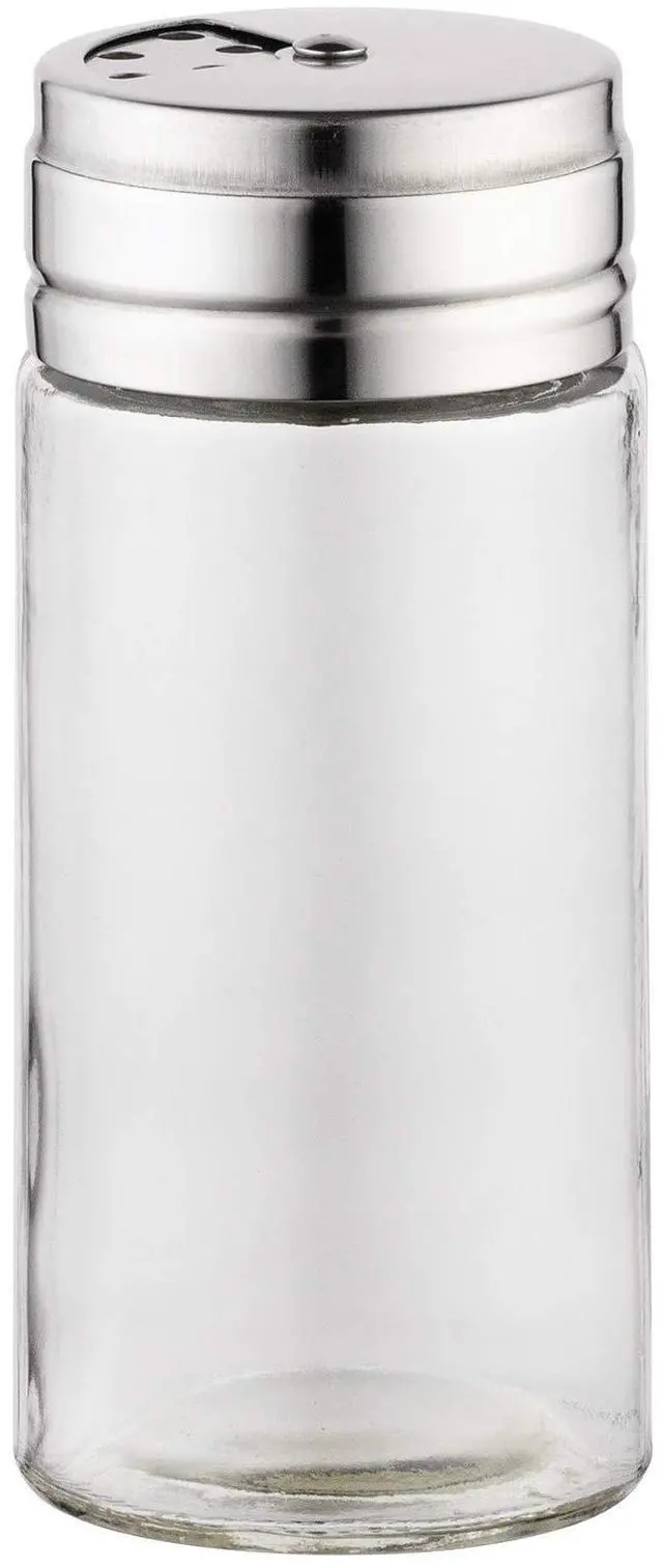 Alt view image 6 of 7 - 5167 Glass Spice Jar with Stainless Steel Shaker Lid, 6 Ounce, Clear Container for Seasonings, 1 Count (Pack of 1)