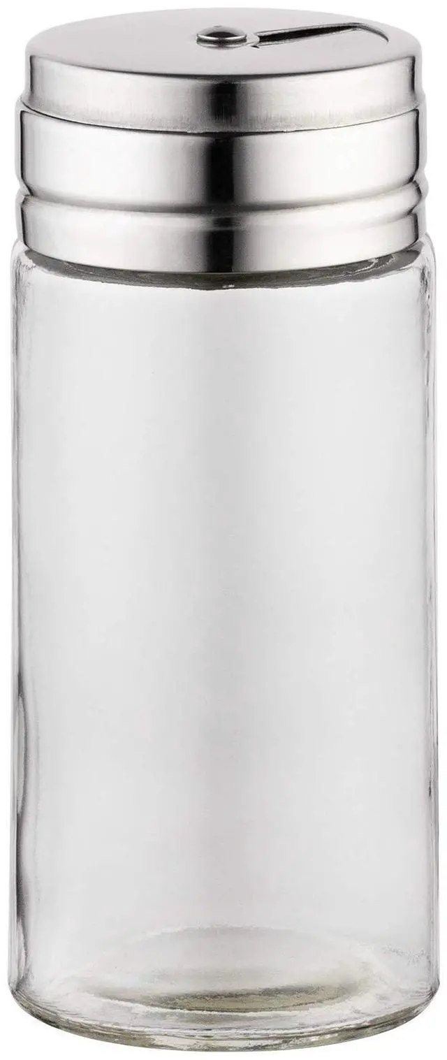 Alt view image 7 of 7 - 5167 Glass Spice Jar with Stainless Steel Shaker Lid, 6 Ounce, Clear Container for Seasonings, 1 Count (Pack of 1)