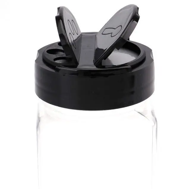 Alt view image 4 of 7 - 16 Pack 9 oz Plastic Spice Jars with Black Cap, Plastic Spice Bottles Empty Seasoning Containers for Storing Spice, Herbs and Powders