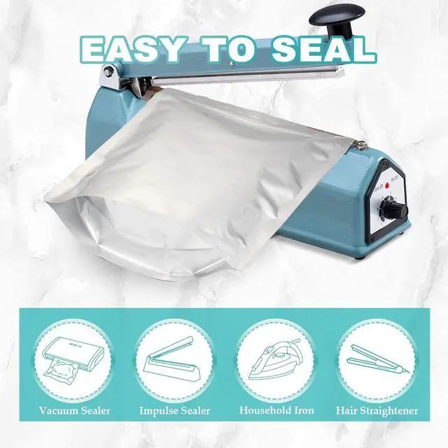 Alt view image 3 of 7 - 50pcs 1 Quart Mylar Bags for Food Storage, 7"x10" 10 Mil Stand-Up Zipper Pouches Resealable and Heat Sealable for Long Term Food Storage(7"x10", Extra Thick)