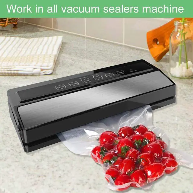 Alt view image 3 of 7 - 100 Gallon Size 11" x 16"Vacuum Sealer Bags with BPA Free and Puncture Prevention,Vacuum Seal Freezer Bags,Great for Sous Vide Vaccume Sealer PreCut Bags