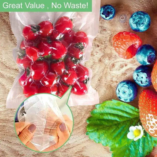Alt view image 5 of 7 - 100 Gallon Size 11" x 16"Vacuum Sealer Bags with BPA Free and Puncture Prevention,Vacuum Seal Freezer Bags,Great for Sous Vide Vaccume Sealer PreCut Bags