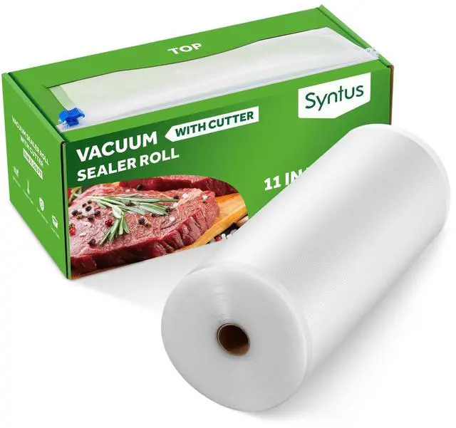 Main image of 11" x 150' Food Vacuum Seal Roll Keeper with Cutter Dispenser, Commercial Grade Vacuum Sealer Bag Rolls, BPA Free Food Vac Bags, Ideal for Storage, Meal Prep and Sous Vide