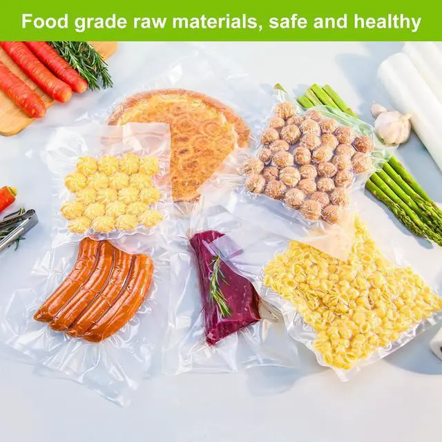 Alt view image 3 of 7 - 15'' x 50' Vacuum Sealer Bags Rolls, Extra Wide Textured Food Storage Bags for Meal Prep & Sous Vide, Commercial Grade BPA Free Heavy Duty Vacuum Seal Rolls