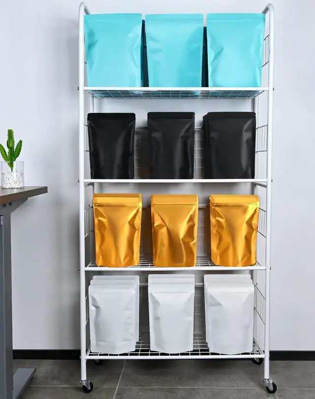 Alt view image 6 of 7 - 100 Pack Resealable Stand Up Bags,Smell Proof Pouch Sealable Foil Pouch Bags for Packaging (Black, 3.5" x 5.1")