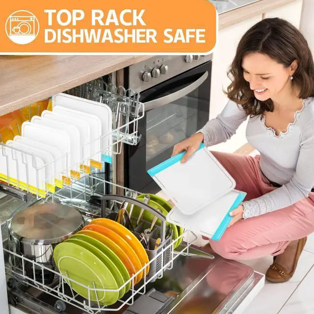 Alt view image 2 of 7 - 10 Pack Dishwasher Safe Reusable Bags, Leakproof Reusable Freezer Bags, BPA Free Food Storage Bags for Lunch Marinate Food Travel - 3 Gallon 3 Snack 4 Sandwich Bags