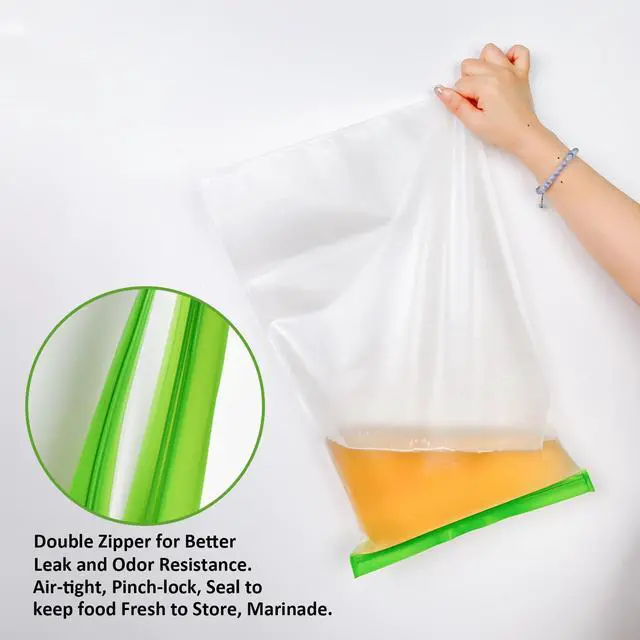 Alt view image 3 of 7 - Reusable Odor Proof Bear Bags for Food Storage, 7.87 Mil, 12x20, 2 Pack
