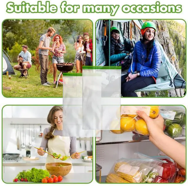 Alt view image 5 of 7 - Reusable Odor Proof Bear Bags for Food Storage, 7.87 Mil, 12x20, 2 Pack