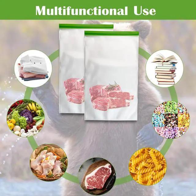 Alt view image 6 of 7 - Reusable Odor Proof Bear Bags for Food Storage, 7.87 Mil, 12x20, 2 Pack