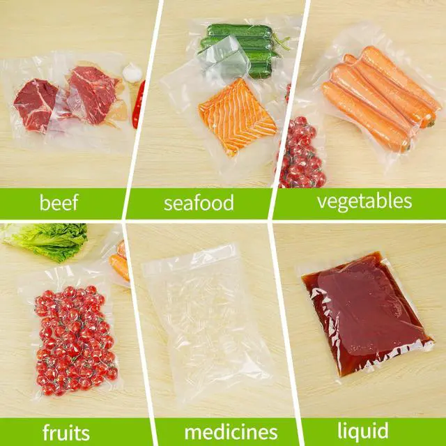 Alt view image 3 of 6 - Vacuum Sealer Bags for Food, 11''X20' (3 Rolls) BPA Free Food Saver Bags for Sealer, Customized Size Vacuum Storage Bags for Sous Vide or Meal Prep