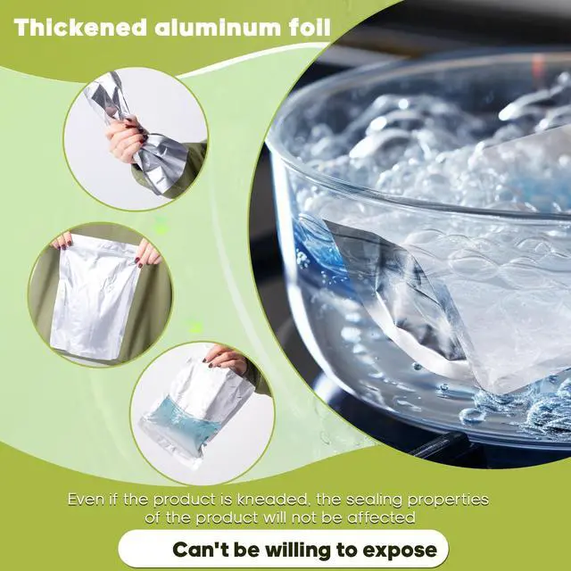 Alt view image 4 of 5 - 60pcs 1 Quart Mylar Bags for Food Storage with Oxygen Absorbers and Labels