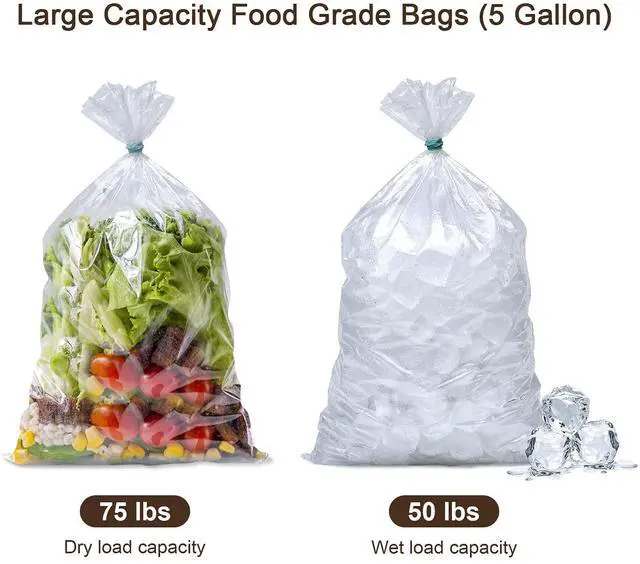 Alt view image 3 of 6 - 5 Gallon Bucket Liner Bags for Marinating and Brining, Food Grade, BPA Free, Extra Heavy Duty Leak Proof, Great for Food Storage, Ice Bucket, 4Mil, Pack of 12