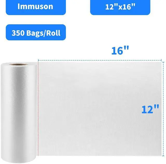 Alt view image 2 of 6 - 12"x16" Clear Plastic Produce Bags on a Roll, Food Storage Bags for Vegetable,Fruit and Meat, Kitchen & Refrigerator Storage, 350 Bags per Roll