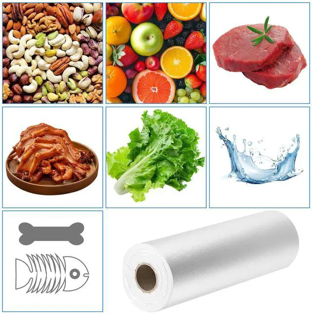 Alt view image 3 of 6 - 12"x16" Clear Plastic Produce Bags on a Roll, Food Storage Bags for Vegetable,Fruit and Meat, Kitchen & Refrigerator Storage, 350 Bags per Roll
