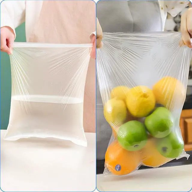 Alt view image 4 of 6 - 12"x16" Clear Plastic Produce Bags on a Roll, Food Storage Bags for Vegetable,Fruit and Meat, Kitchen & Refrigerator Storage, 350 Bags per Roll