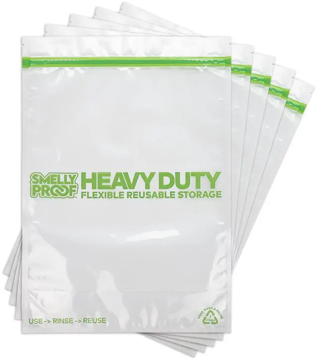 Alt view image 2 of 6 - HEAVY DUTY Reusable STAND-UP Bags for Food Storage, USA Made, NO PEVA & BPA FREE, Reusable Freezer Bags, Dishwasher-Safe, Triple Zip, CLEAR 5-mils XXL 2-Gallon 12" x 16" - 5pk