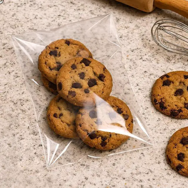 Alt view image 6 of 7 - 6x9 In Cookie Bags Clear Self Sealing Cellophane Treat Bags 200Pcs