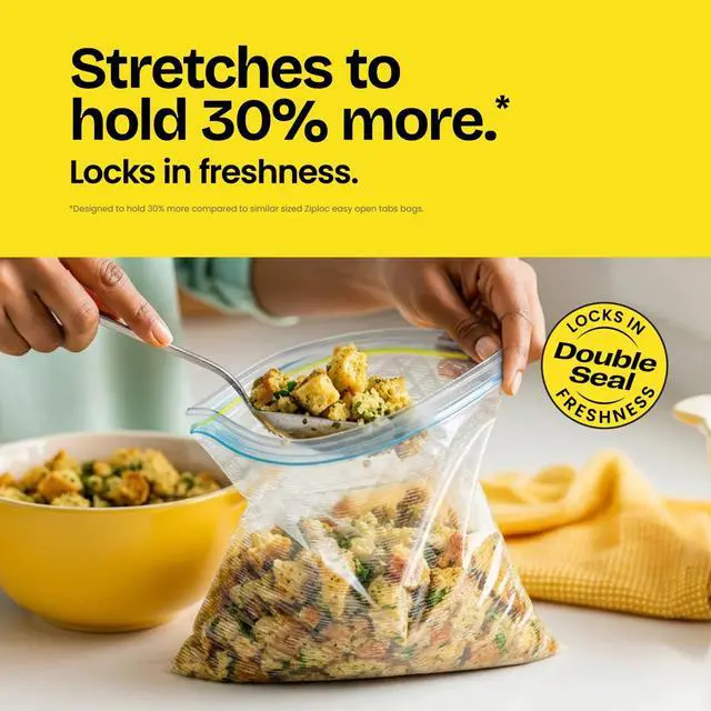 Alt view image 2 of 7 - Food Storage Plastic Bags, Gallon, 35 Count (Package May Vary)