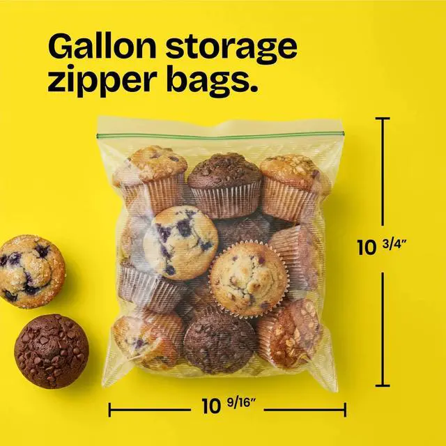 Alt view image 4 of 7 - Food Storage Plastic Bags, Gallon, 35 Count (Package May Vary)