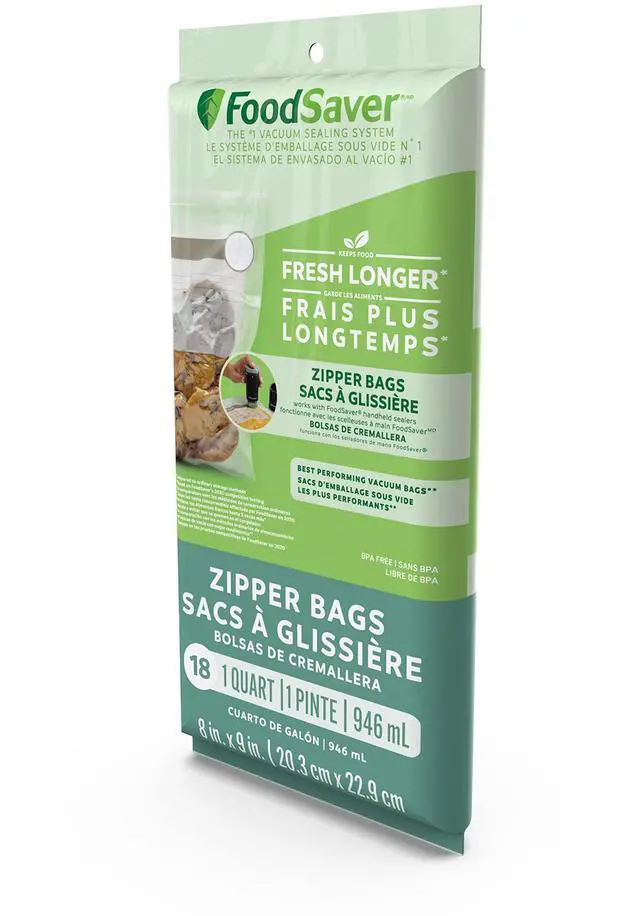 Main image of 1-Quart BPA-Free Multilayer Construction Vacuum Zipper Bags