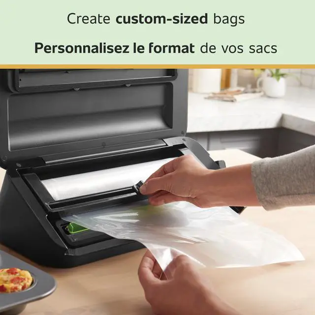 Alt view image 4 of 7 - Custom Length Vacuum Sealer Bags Multipack, 5 Count Rolls for Airtight Food Storage and Sous Vide 8 (2 Pack) and 11 (3 Pack)