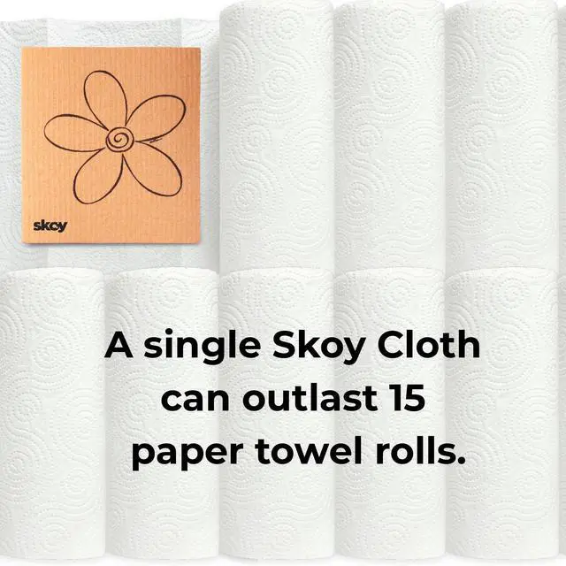 Alt view image 3 of 7 - 4-pack Versatile Swedish Dishcloths for Kitchen and Household Use, Reusable Cleaning Cloths, Planet-Friendly, Dishwasher and Dryer-Safe, Assorted Colors