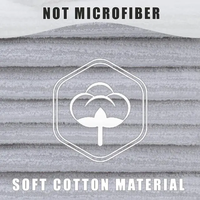 Alt view image 4 of 7 - 12x12 Inches - Pack of 10 - White - Cotton Dish Cloths & Cleaning Towels for Kitchen, Bar, Restaurant, Household Use Absorbent, Durable, Reusable
