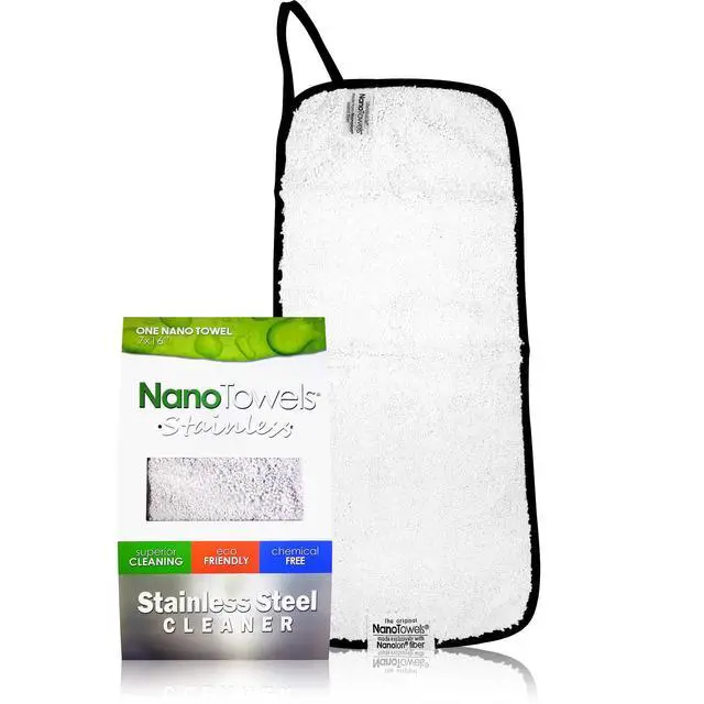 Alt view image 4 of 7 - Stainless Steel Cleaner | The Amazing Chemical Free Stainless Steel Cleaning Reusable Wipe Cloth | Kid & Pet Safe | Grey 7x16 (1 pc)