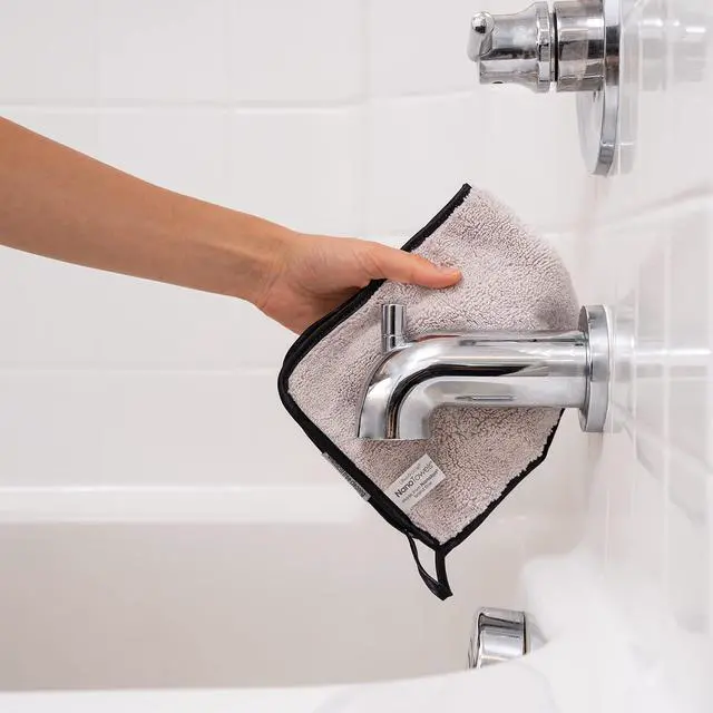 Alt view image 2 of 7 - Stainless Steel Cleaner | The Amazing Chemical Free Stainless Steel Cleaning Reusable Wipe Cloth | Kid & Pet Safe | Grey 7x16 (1 pc)