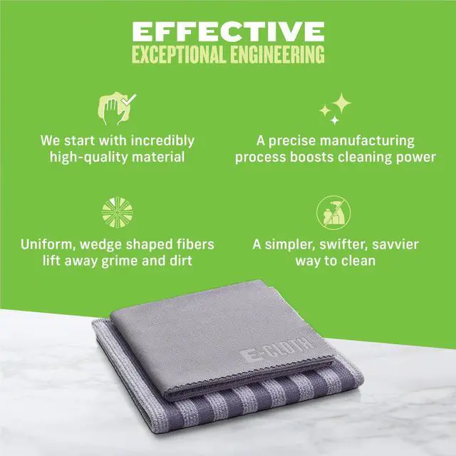 Alt view image 6 of 7 - Stainless Steel Microfiber Cleaning Cloth Pack - Glass & Polishing + Stainless Steel Cleaner Cloth for Appliances, Cars & More, Reusable & Washable Microfiber Towels, Cleans with Water