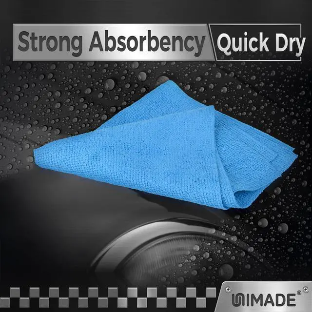 Alt view image 4 of 7 - Microfiber Cleaning Cloth, 24 Pack Reusable Microfiber Towels for Cars Lint Free Cleaning Shop Towel Rags for Home Kitchen Automotive Bar Mechanic Restaurant Garage, 11"x 12", Blue