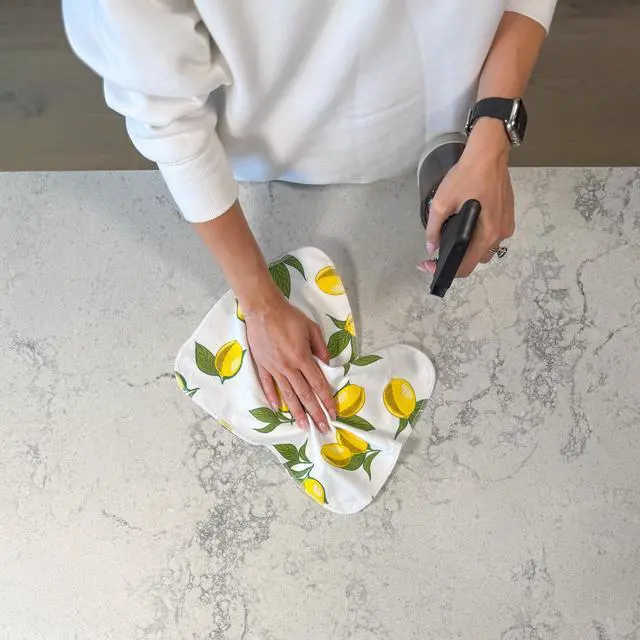 Alt view image 4 of 7 - Reusable Paper Towels - 10 Pack - Roll of Washable Cotton Cloth Paper Towels - Paperless Reusable Napkins Cloth Washable - Absorbent + Long Lasting - Zero Waste Products - (Lemon)
