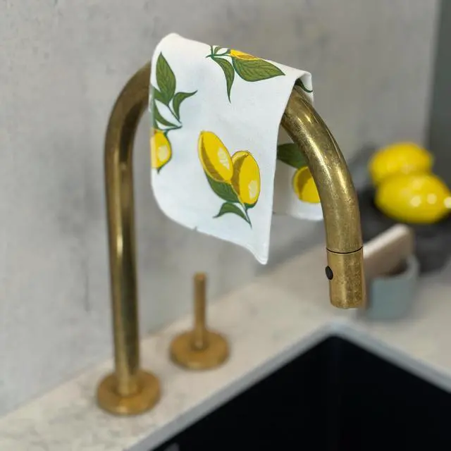 Alt view image 6 of 7 - Reusable Paper Towels - 10 Pack - Roll of Washable Cotton Cloth Paper Towels - Paperless Reusable Napkins Cloth Washable - Absorbent + Long Lasting - Zero Waste Products - (Lemon)
