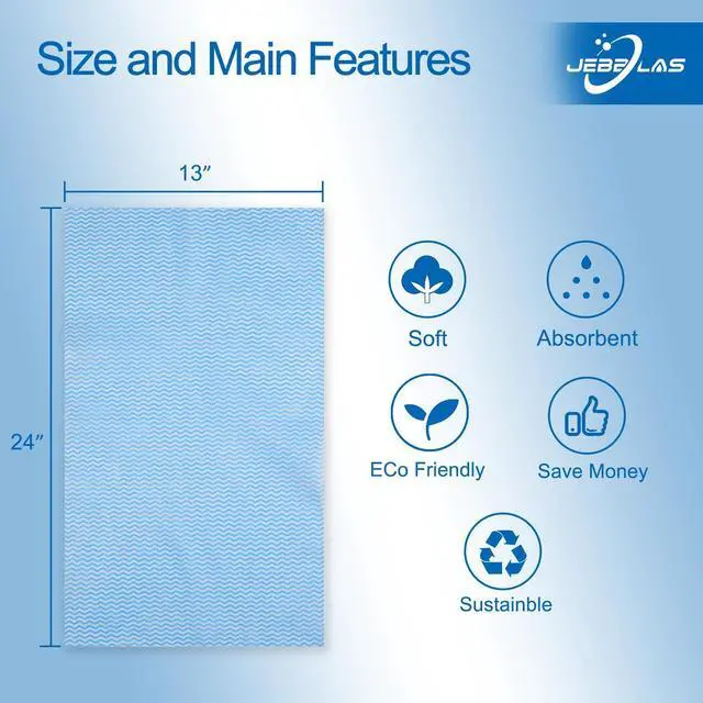 Alt view image 4 of 7 - Cleaning Towels Dish Towels and Dish Cloths Reusable Towels,Handy Cleaning Wipes, Great Dish Towel, Disposable, Absorbent, Dry Quickly 60 Sheets/Pack,5 Color