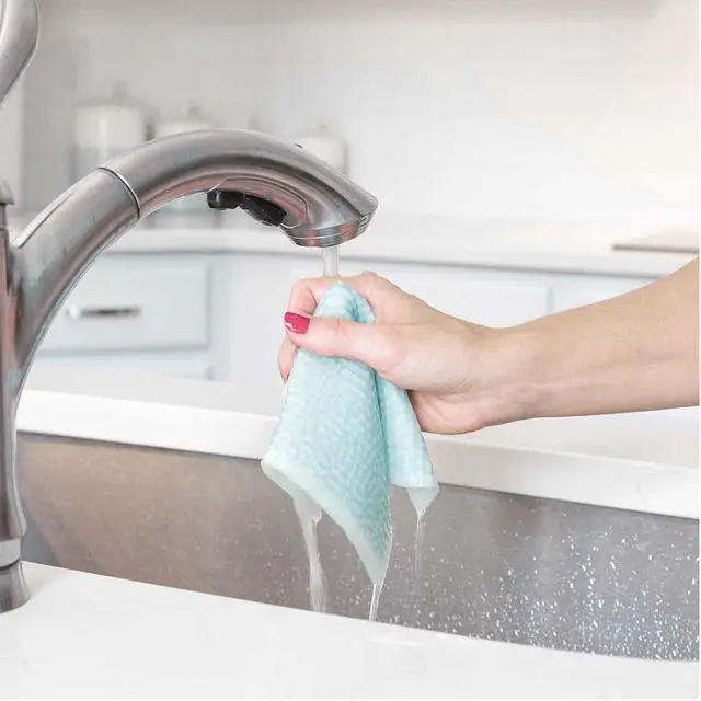 Alt view image 5 of 6 - Swedish Dishcloths, Reusable & Washable Sponge Cloths, Absorbent Cleaning Paper Towels for Kitchen, Dishes, Counters and More, 5 Pack, Assorted Moroccan Pattern