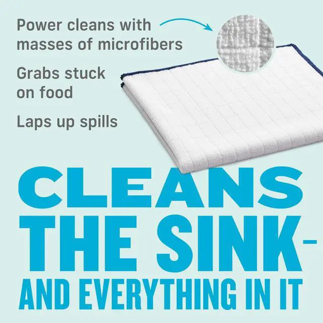 Alt view image 3 of 7 - Reusable Paper Towel Replacement Cloths - Premium Microfiber Cleaning Cloths for Kitchen & Household Spills, Washable Reusable Paper Towels Alternative - 4 Count