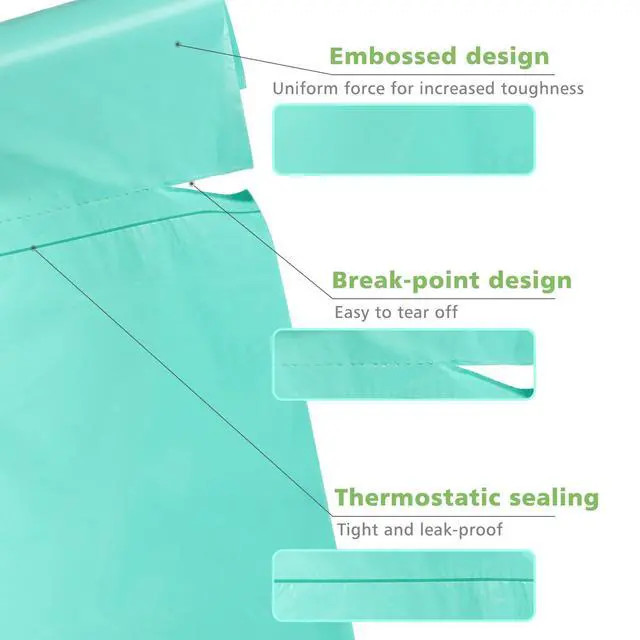 Alt view image 7 of 7 - Small Trash Bags 2.6 Gallon Compostable Trash Bags Bathroom Wastebasket Can Liners, 125 Count Mini Compost Bags for Kitchen Bathroom Office Fit 10 Liter, Green