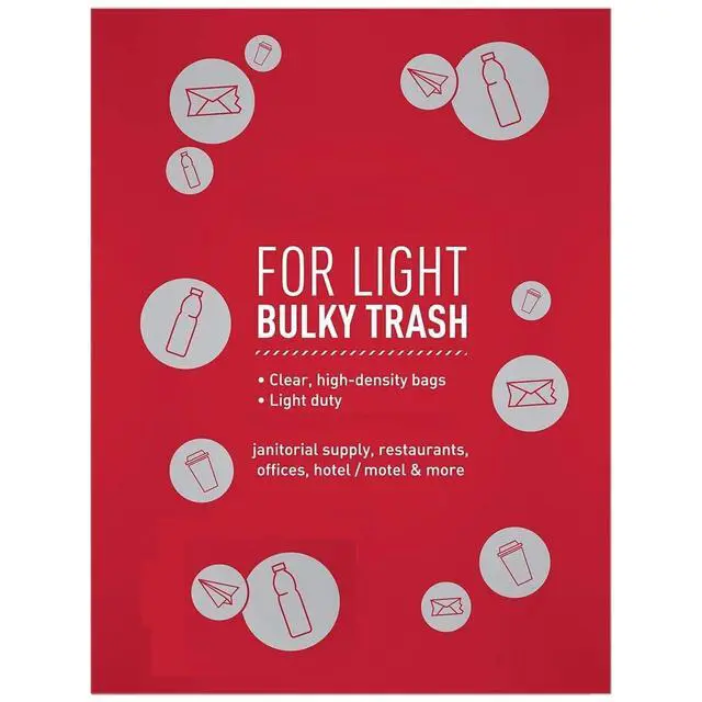 Alt view image 6 of 6 - 4 Gallon Trash Bags - 150 Small Mini Garbage Bags | 17" x 18" Clear Waste Basket Trash Bags | Bulk Plastic Bathroom Trash Can Liners