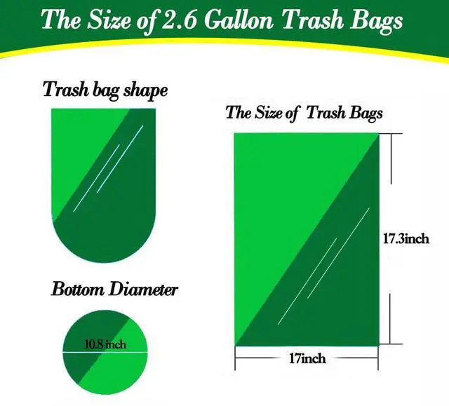 Alt view image 2 of 7 - 2.5 Gallon 120 pcs(2.5-2.6 Gal) Small Clear Trash Bags, Strong 2.5 Gallon 2.6 Gallon Garbage Bags, Bathroom Trash Can Bin Liners,Mini Bags Waste Basket Liner,Fit 6-10 Liter, 2.5-2.6 Gal (2.5C120)